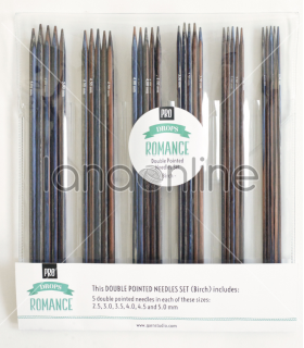 DROPS Pro Romance double pointed needles set