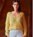 Pullover with V-Shaped Neckline Pattern