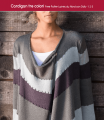 schema Cardigan tre colori, gratuito, realizzato con il filato Dolly 125