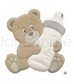 Thermoadhesive Patch - Bear with Baby Bottle