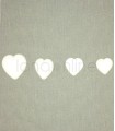 Heart Button - White