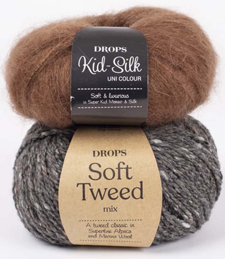Drops Soft Tweed, DK Weight Merino Wool and Alpaca Yarn 